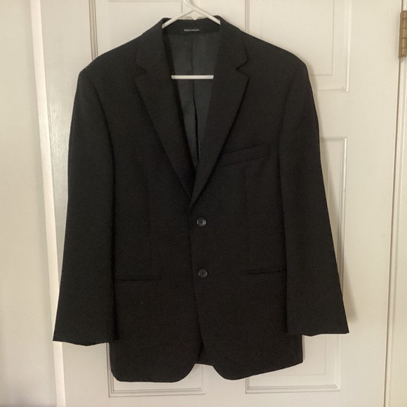 Men’s Black Blazer / Suit Jacket 100% Wool (size 38 Short) - Picture 1 of 9